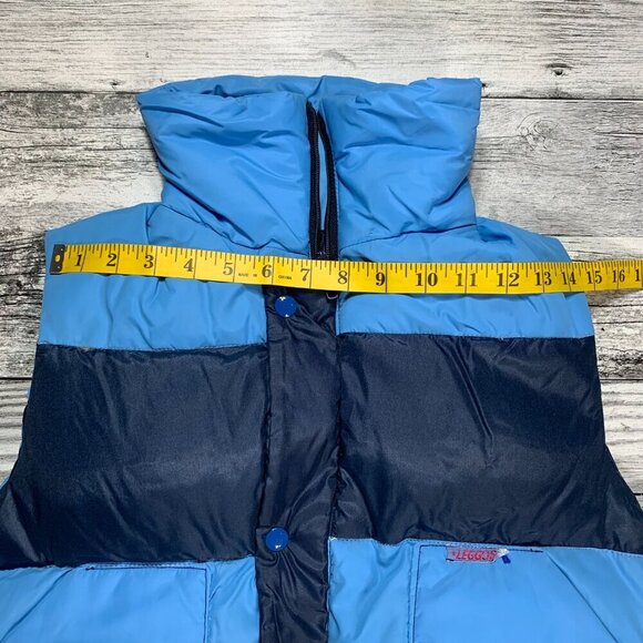 Vintage 90s Y2K Down Full Zip Snap Mock Neck Puffer Vest - Picture 7 of 9